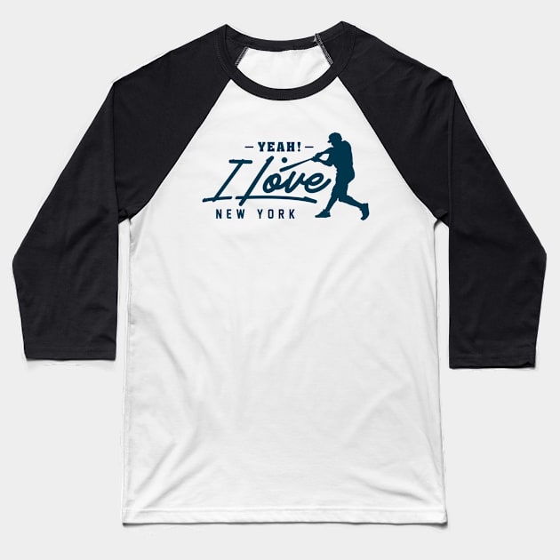 I Love New York Baseball Baseball T-Shirt by Toogoo